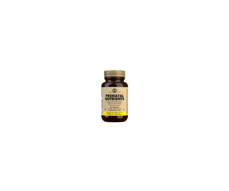 Nutrientes prenatales 60 cap Solgar