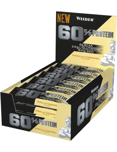 Weider proteína barritas vainilla-caramelo 24 ud Weider