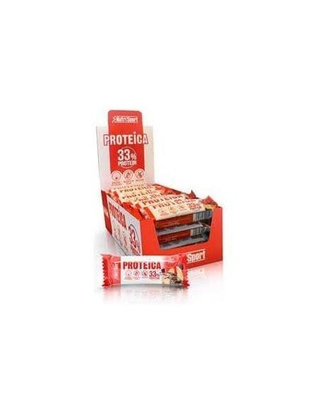 Barrita proteica galleta-chocolate 24 uds Nutrisport