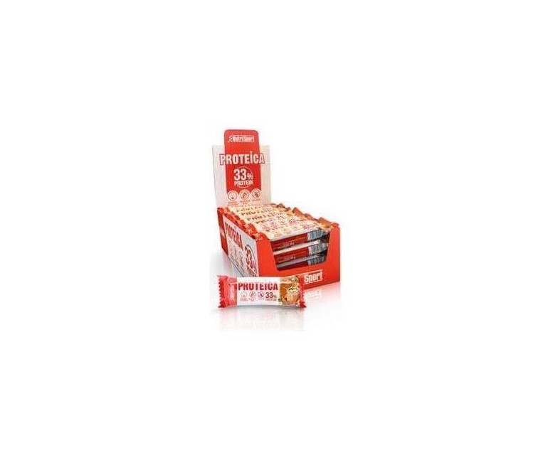 Barrita proteica avellana-praliné 24 uds Nutrisport