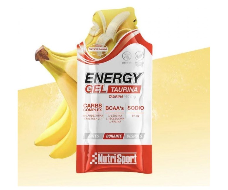 Energy gel plátano 24 uds Nutrisport