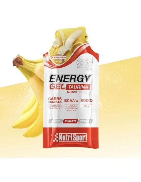 Energy gel plátano 24 uds Nutrisport