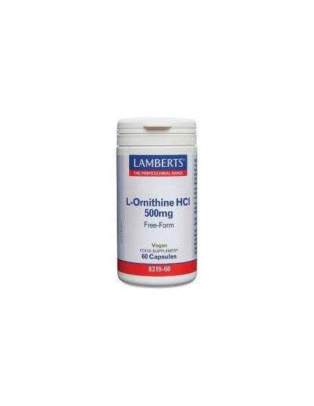 L-ornitina hcl 60 cap - 500 mg Lamberts