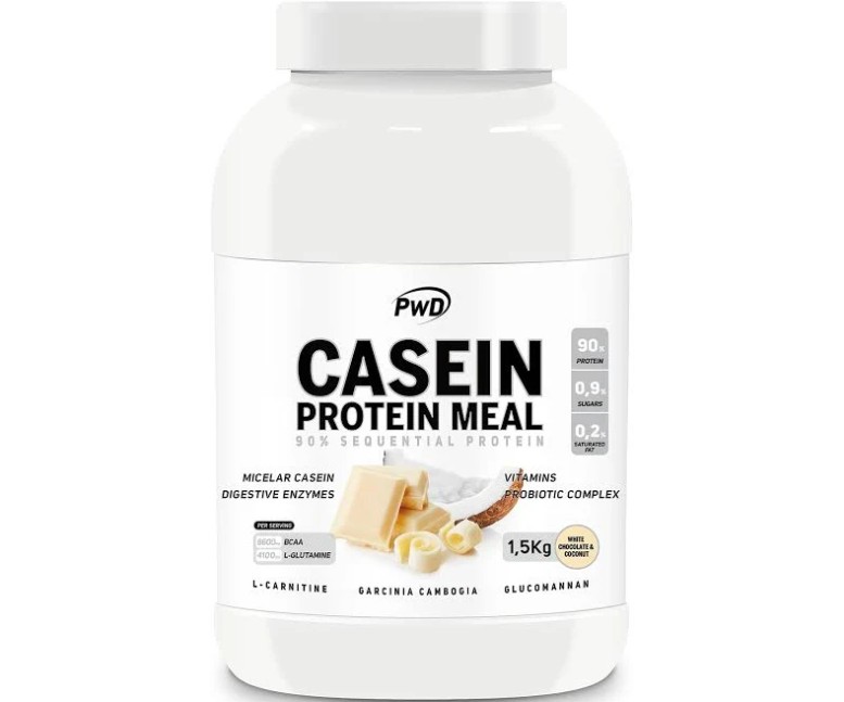 Casein proteína meal chocolate blanco con coco 1,5 k Pwd