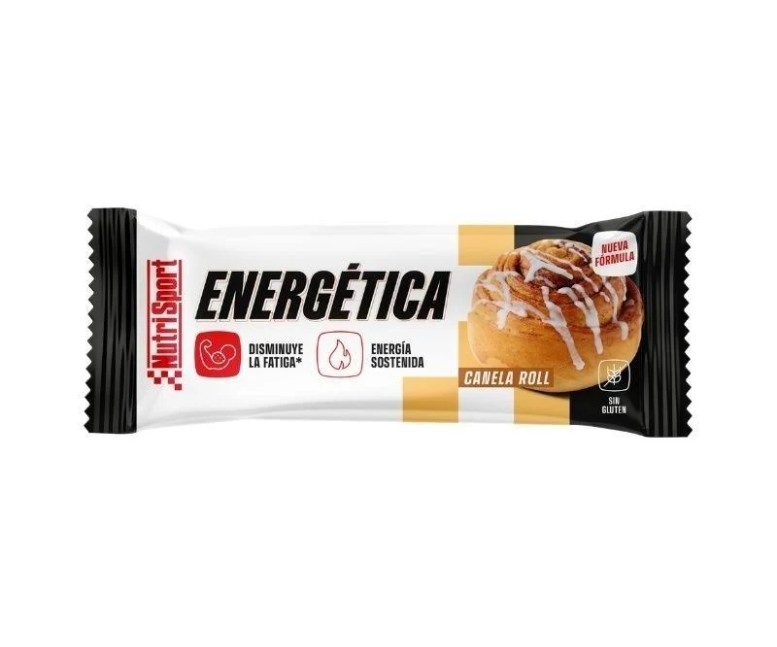 Barrita energética canela roll 24 uds Nutrisport