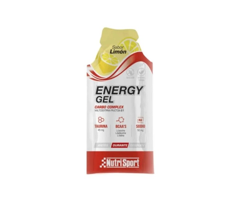 Energy gel limón 24 uds Nutrisport