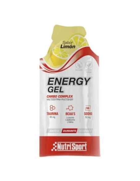 Energy gel limón 24 uds Nutrisport
