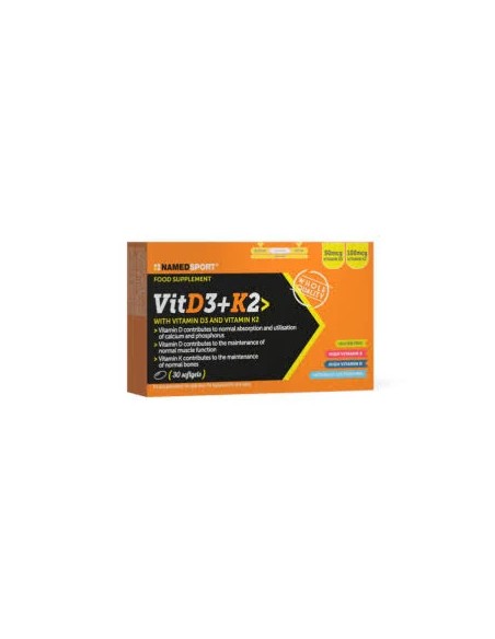 Vitamina D3+K2 30 cap Named Sport