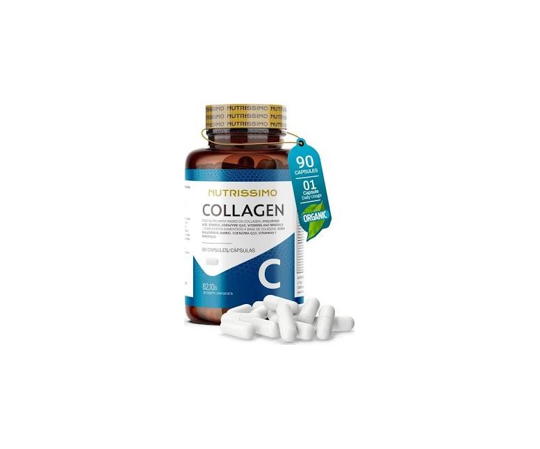 Colágeno+ácido hialurónico+multivitamina 90 cap Nutrissimo