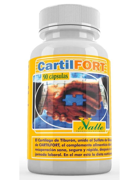 Cartilfort (cartílago tiburón+sulfato glucosamina) 90 cap El Valle
