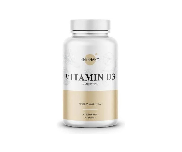 F-pharm vitamina d3 perlas 60 cap Fire