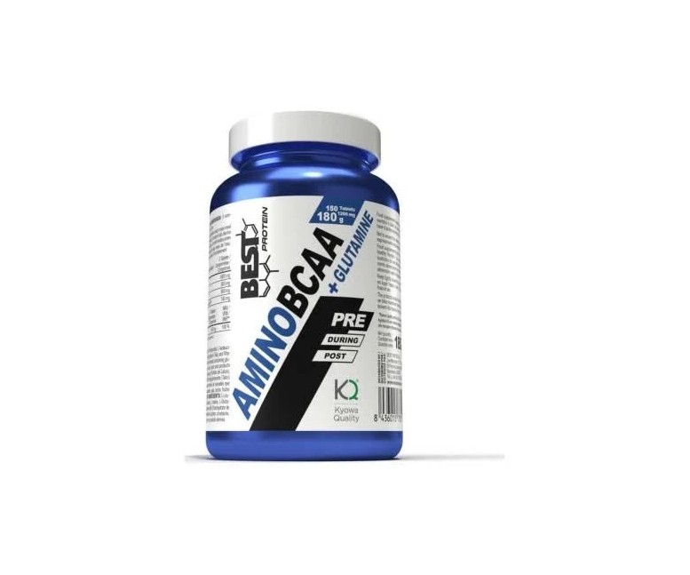 Amino Bcaa+Glutamina 150 cap Best Protein