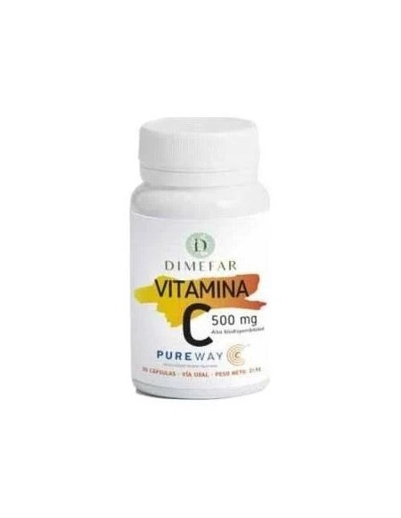 Vitamina C PureWay-C cap veg 30 cap - 500 mg Dimefar