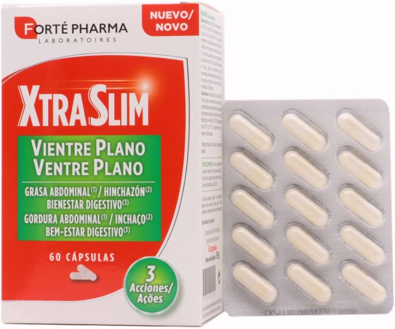 Xtraslim vientre plano grasa abdominal 60 cap Forte Pharma