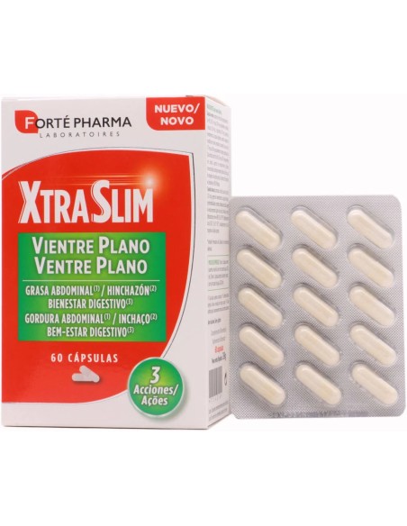 Xtraslim vientre plano grasa abdominal 60 cap Forte Pharma