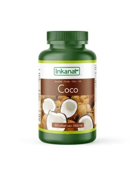 Aceite de coco 60 cap Inkanat