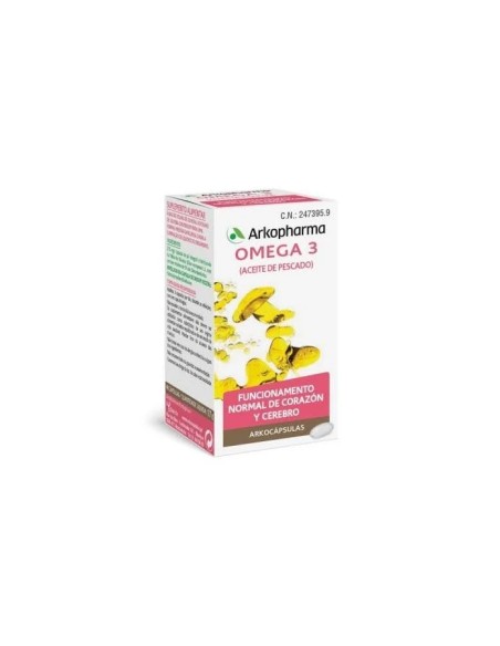 Aceite de pescado omega 3 arkocapsulas 100 cap Arkopharma
