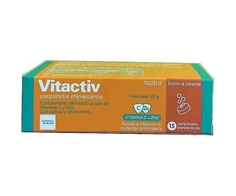 Vitactiv comp efervescentes 15 comp Teva