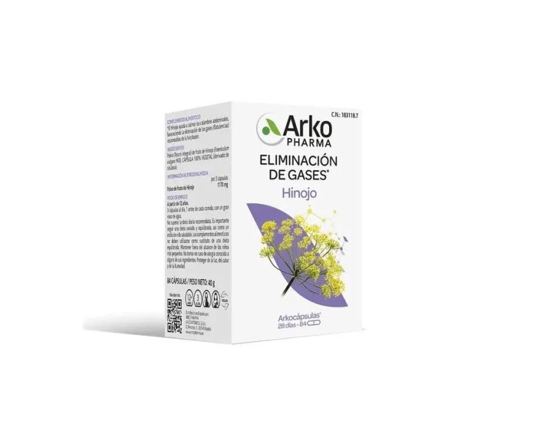 Hinojo Arkocápsulas bio 84 cap Arkopharma