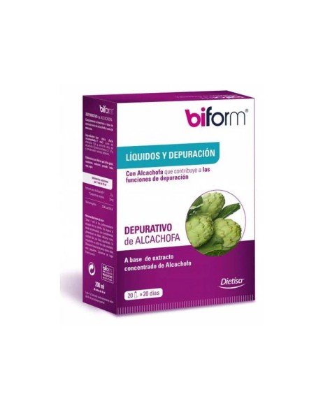 Biform depurativo de alcachofa 20 cap Dietisa