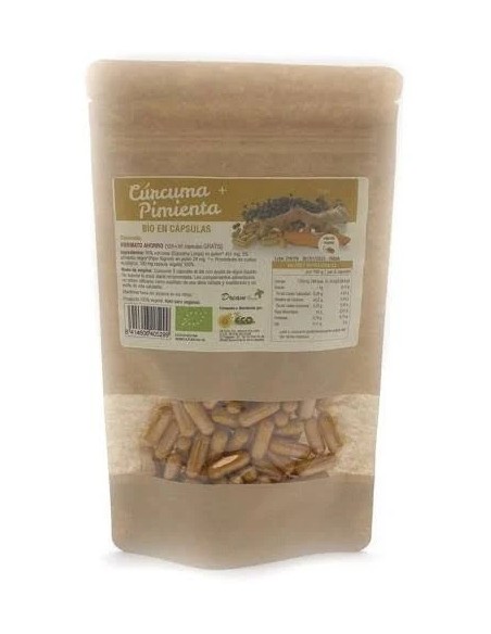 Cúrcuma+pimienta bio 90 cap DREAM FOODS