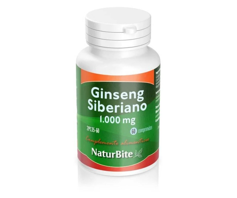 Ginseng siberiano 60 cap - 1000 mg Naturbite