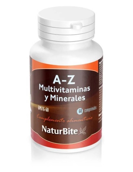 A-z multivitaminas y minerales 60 cap Naturbite