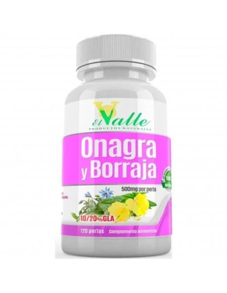 Aceite de onagra-borraja-vit.e 120 cap El Valle