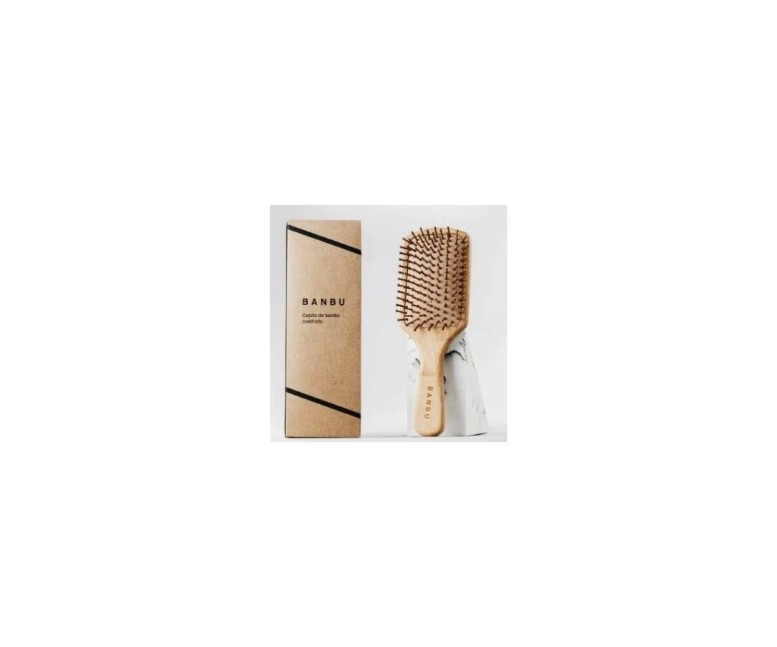 Banbu cepillo de bambú y caucho natural cuadrado 1 unidad Banbu