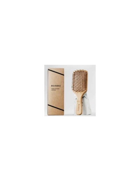 Banbu cepillo de bambú y caucho natural cuadrado 1 unidad Banbu