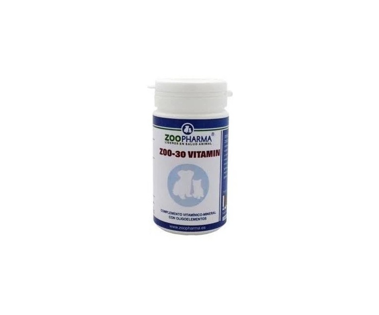 Zoo-30 vitamins perros y gatos 30 cap Zoopharma Vet