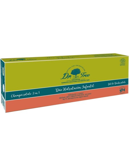 Pack sólido hidratación infantil champú+gel baño 2 ud Dr. Tree