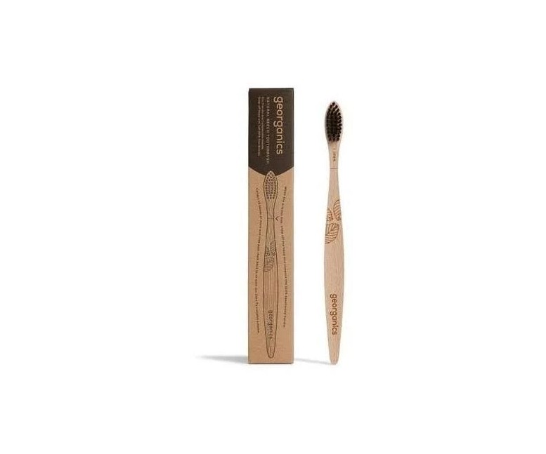 Cepillo dental suave madera de haya 1 unidad Georganics