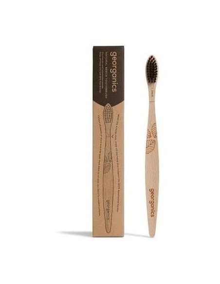 Cepillo dental suave madera de haya 1 unidad Georganics