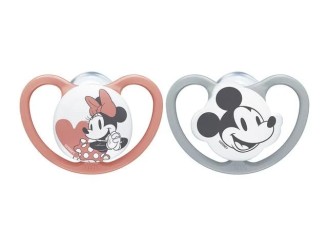 Chupete space mickey rojo silicona.