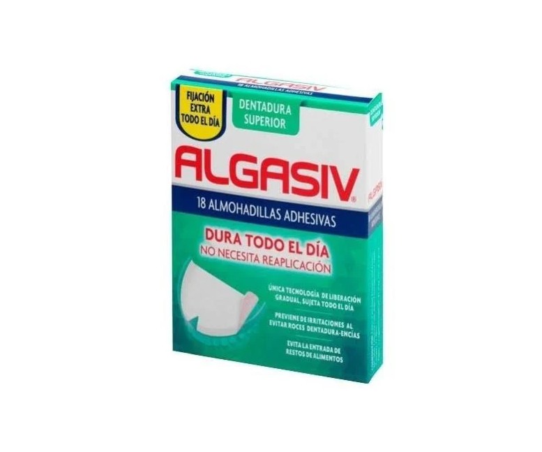 Algasiv almohadilla dental superior adhesiva 18 ud Algasiv
