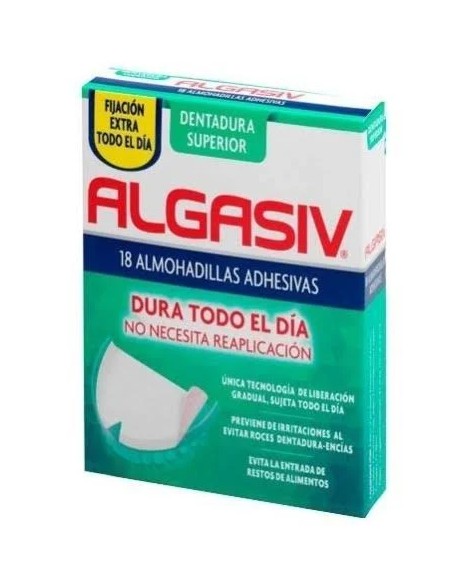 Algasiv almohadilla dental superior adhesiva 18 ud Algasiv