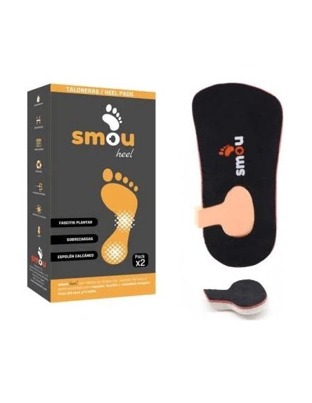Smou heel talonera fascitis-espolón t45/46/47 2 ud Smou Plantillas