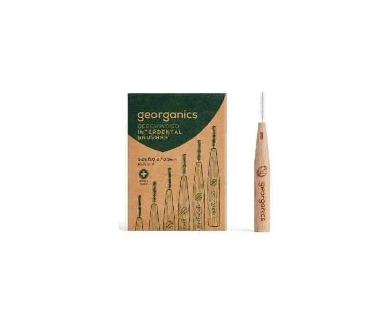 Cepillo interdental madera de haya 2 tab Georganics