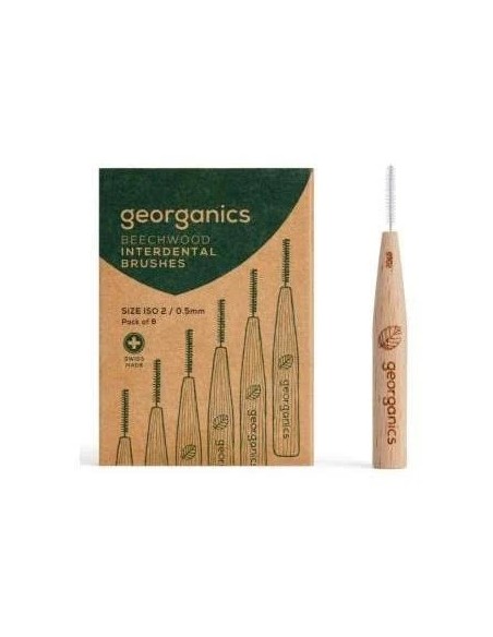 Cepillo interdental madera de haya 2 tab Georganics