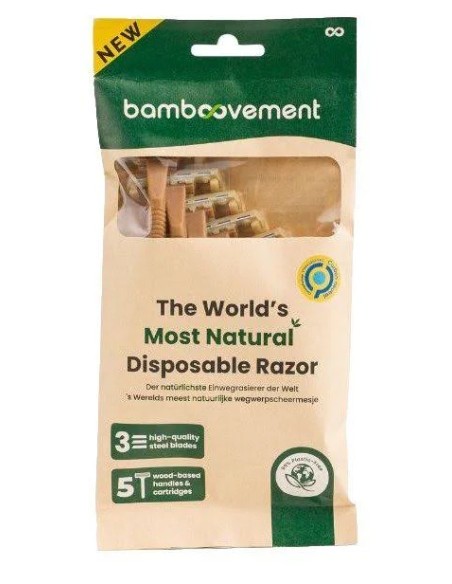 Maquinilla afeitar 5 uds Bamboovement