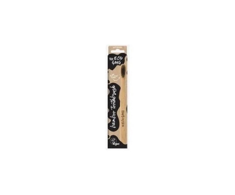 Cepillo de dientes adulto medio negro 1 unidad The Eco Gang