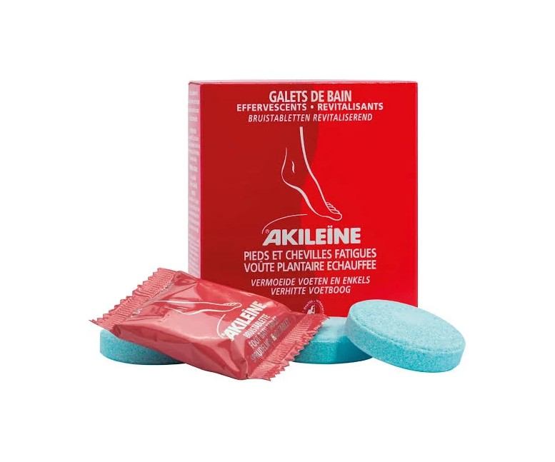 Pastillas efervescente revitalizante para pies 6 tab Akileine