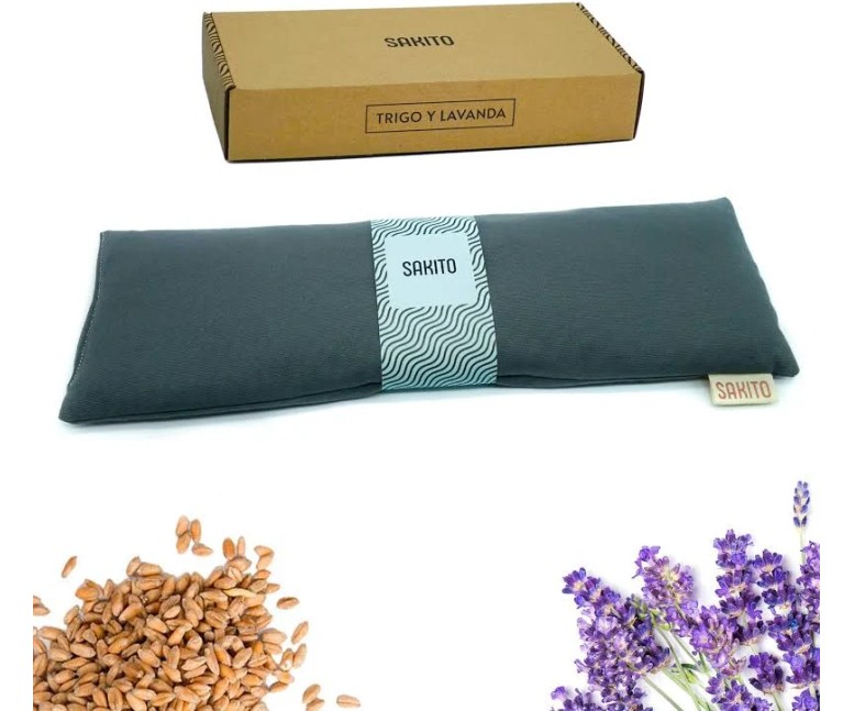 Saco térmico cervical semillas gris 1 unidad Sakito