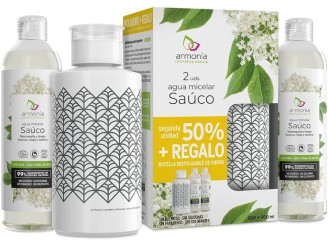 Agua micelar botella vidrio