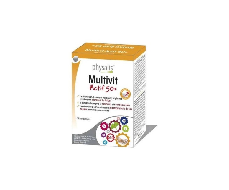 Multivit Actif 30 comp Physalis