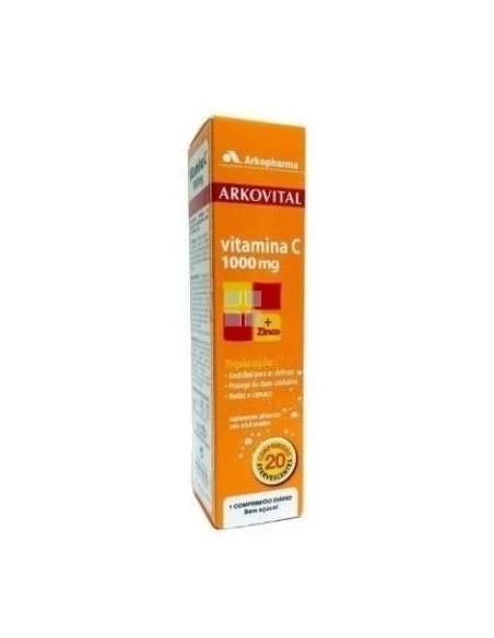 Arkovital vitamina c efervescentes 20 tab - 1000 mg Arkopharma