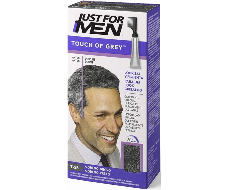 Just for men touch of grey tono moreno negro t55 40 g Just for Men