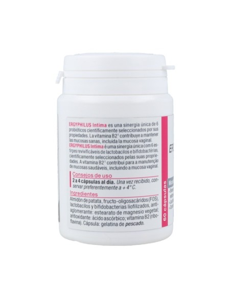 Ergyphilus intima flora vaginal y urinaria 60 cápsulas Nutergia