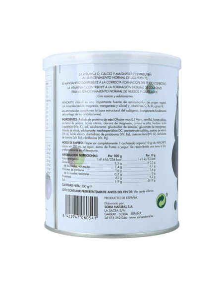 Mincartil Classic 300 g de polvo Soria Natural